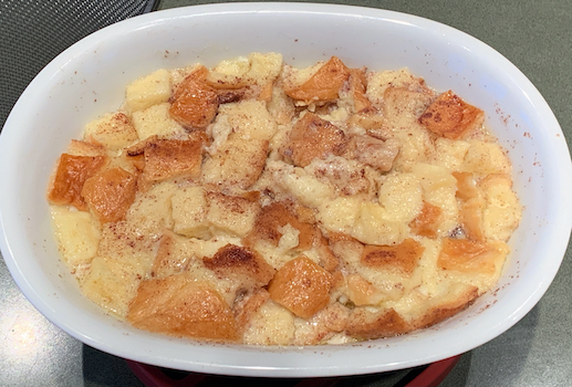 Microwave Oven Bread and Butter Pudding - Get a Bigger Wagon